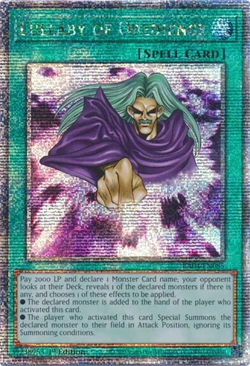 Lullaby of Obedience [RA04-EN085] Quarter Century Secret Rare | RetroPlay Games