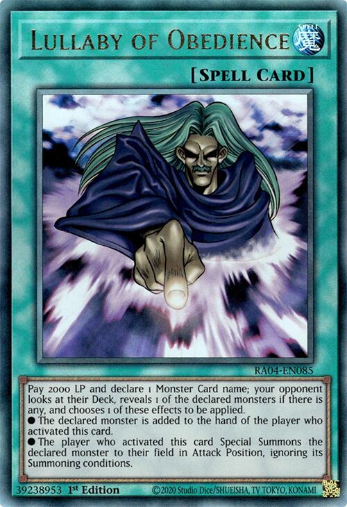 Lullaby of Obedience [RA04-EN085] Prismatic Ultimate Rare | RetroPlay Games