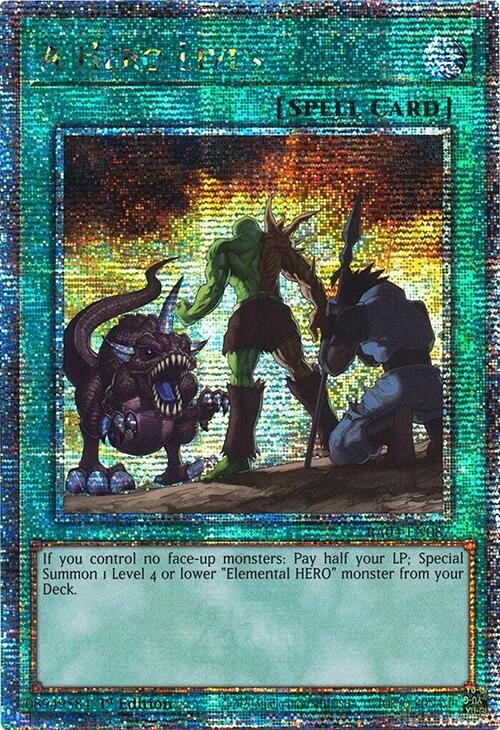 A Hero Lives [RA04-EN087] Quarter Century Secret Rare | RetroPlay Games