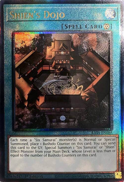 Shien's Dojo [RA04-EN088] Prismatic Ultimate Rare | RetroPlay Games