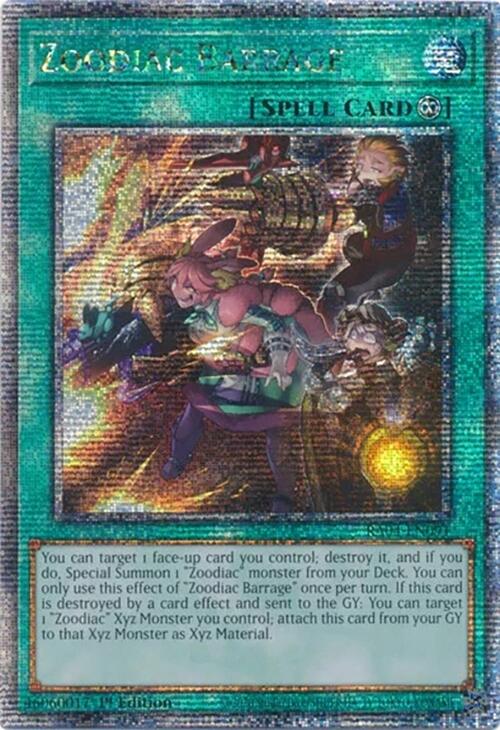 Zoodiac Barrage [RA04-EN091] Quarter Century Secret Rare | RetroPlay Games