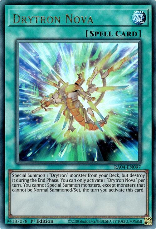 Drytron Nova [RA04-EN097] Prismatic Ultimate Rare | RetroPlay Games