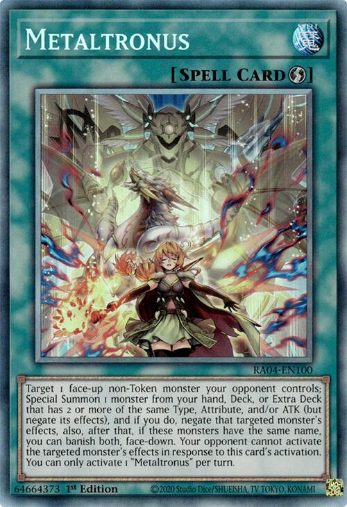 Metaltronus [RA04-EN100] Prismatic Collector's Rare | RetroPlay Games