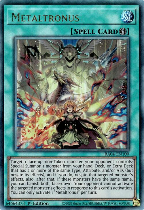 Metaltronus [RA04-EN100] Prismatic Ultimate Rare | RetroPlay Games