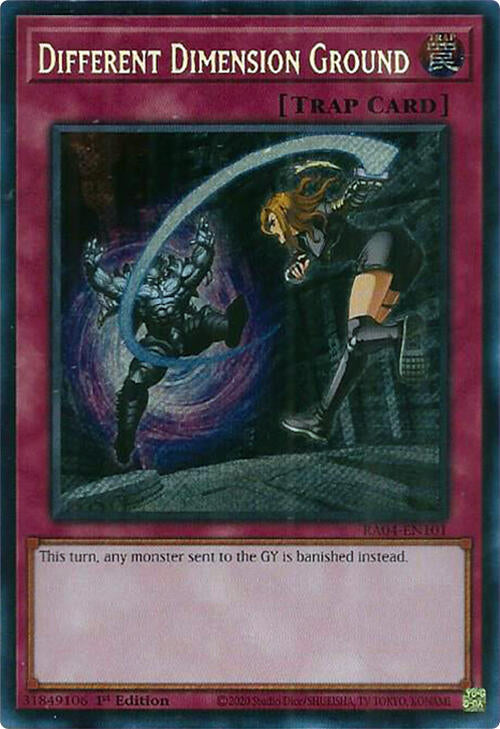 Different Dimension Ground [RA04-EN101] Secret Rare | RetroPlay Games