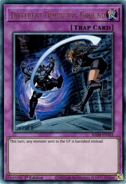 Different Dimension Ground [RA04-EN101] Prismatic Ultimate Rare | RetroPlay Games