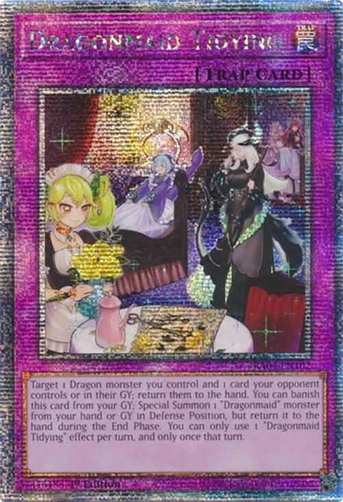 Dragonmaid Tidying [RA04-EN102] Quarter Century Secret Rare | RetroPlay Games