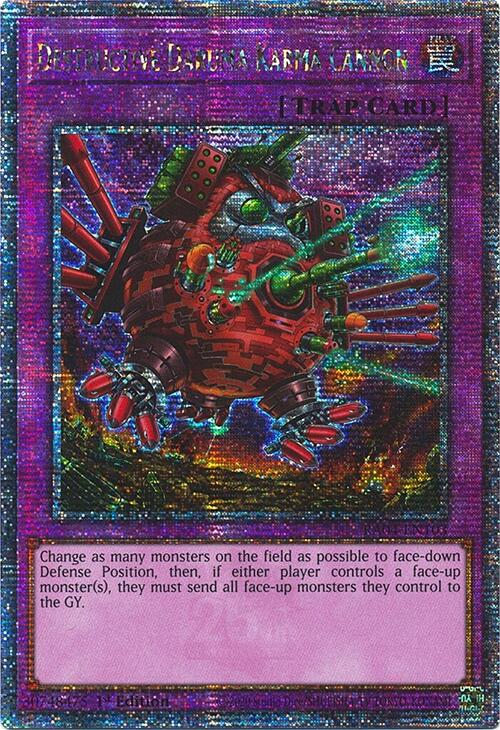 Destructive Daruma Karma Cannon [RA04-EN103] Quarter Century Secret Rare | RetroPlay Games
