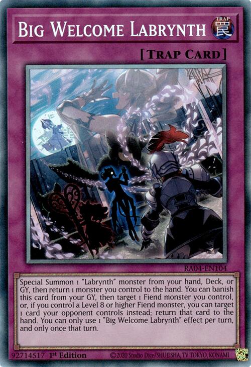 Big Welcome Labrynth [RA04-EN104] Prismatic Collector's Rare | RetroPlay Games