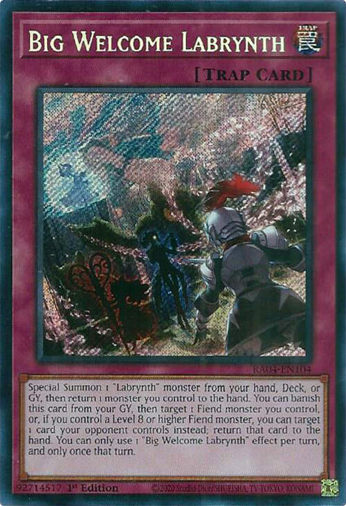 Big Welcome Labrynth [RA04-EN104] Secret Rare | RetroPlay Games