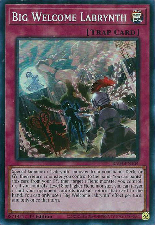 Big Welcome Labrynth [RA04-EN104] Super Rare | RetroPlay Games