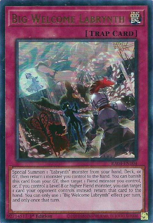 Big Welcome Labrynth [RA04-EN104] Ultra Rare | RetroPlay Games