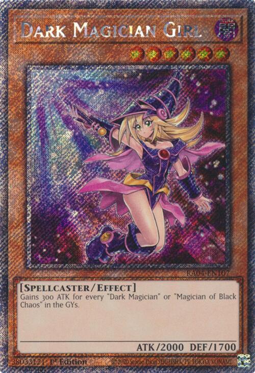 Dark Magician Girl (7th Art) [RA04-EN107] Platinum Secret Rare | RetroPlay Games