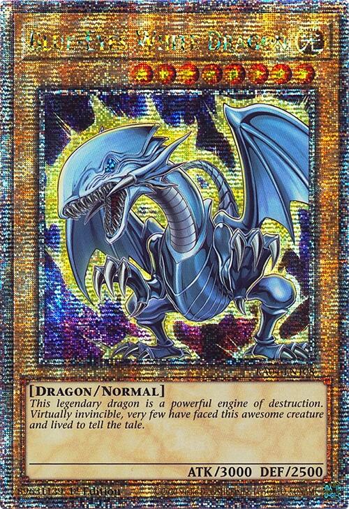 Blue-Eyes White Dragon (7th Art) [RA04-EN108] Quarter Century Secret Rare | RetroPlay Games