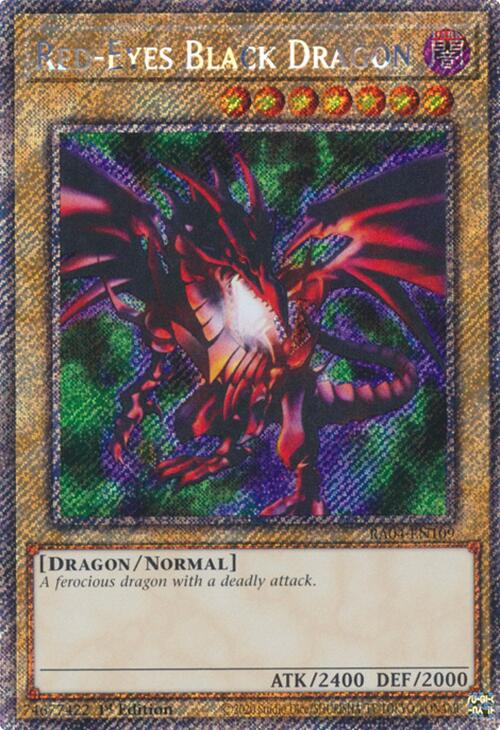 Red-Eyes Black Dragon (4th Art) [RA04-EN109] Platinum Secret Rare | RetroPlay Games