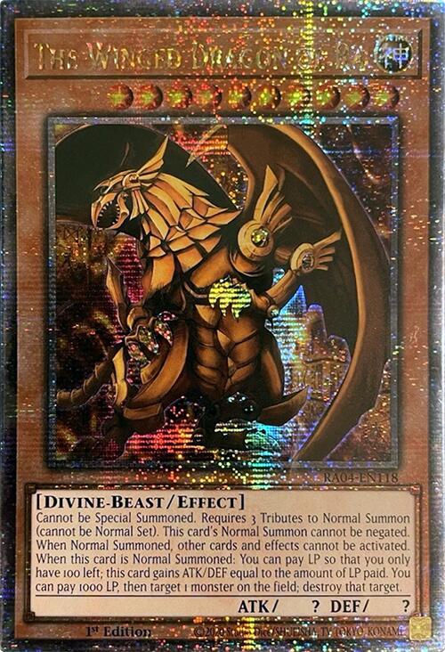 The Winged Dragon of Ra [RA04-EN118] Quarter Century Secret Rare | RetroPlay Games