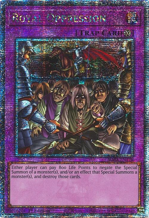 Royal Oppression [RA04-EN120] Quarter Century Secret Rare | RetroPlay Games