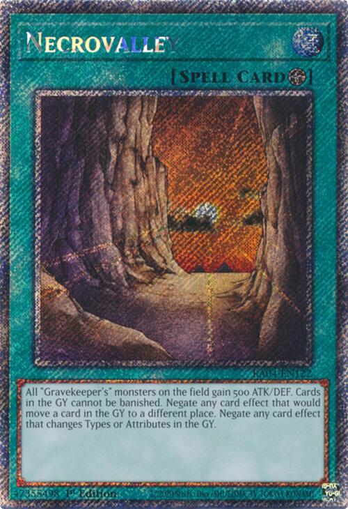 Necrovalley [RA04-EN122] Platinum Secret Rare | RetroPlay Games