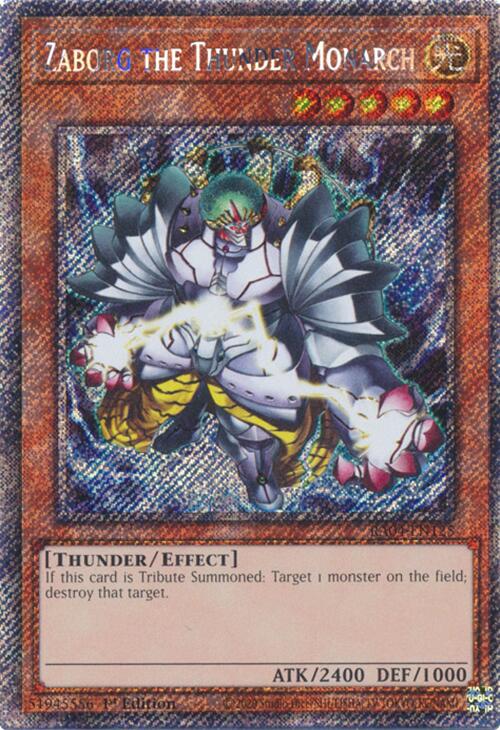 Zaborg the Thunder Monarch [RA04-EN125] Platinum Secret Rare | RetroPlay Games
