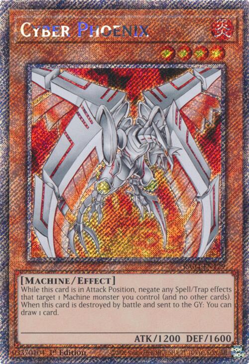 Cyber Phoenix [RA04-EN129] Platinum Secret Rare | RetroPlay Games