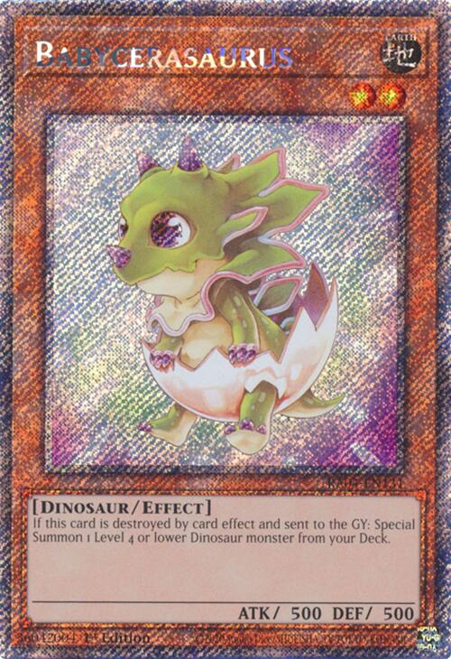 Babycerasaurus [RA04-EN131] Platinum Secret Rare | RetroPlay Games