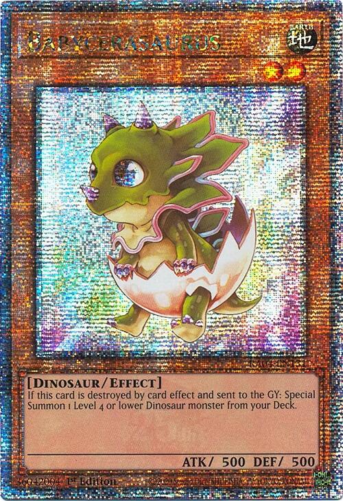 Babycerasaurus [RA04-EN131] Quarter Century Secret Rare | RetroPlay Games