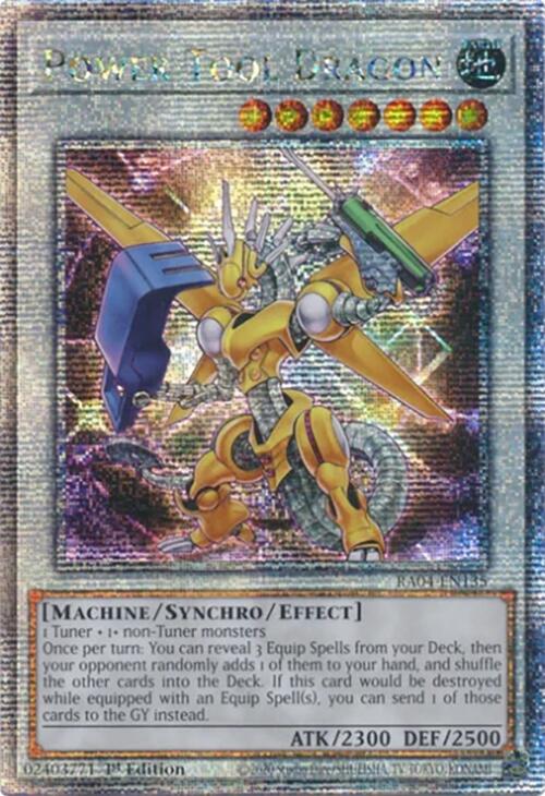 Power Tool Dragon [RA04-EN135] Quarter Century Secret Rare | RetroPlay Games