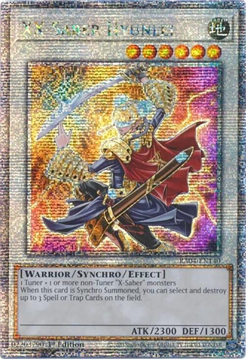 XX-Saber Hyunlei [RA04-EN140] Quarter Century Secret Rare | RetroPlay Games