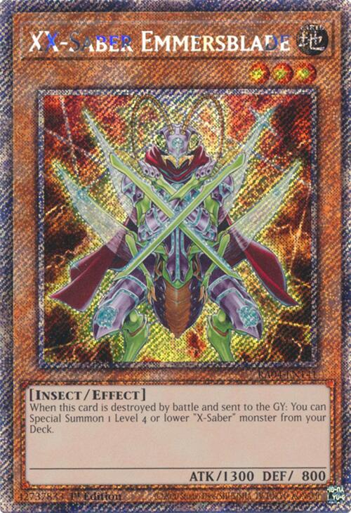XX-Saber Emmersblade [RA04-EN141] Platinum Secret Rare | RetroPlay Games