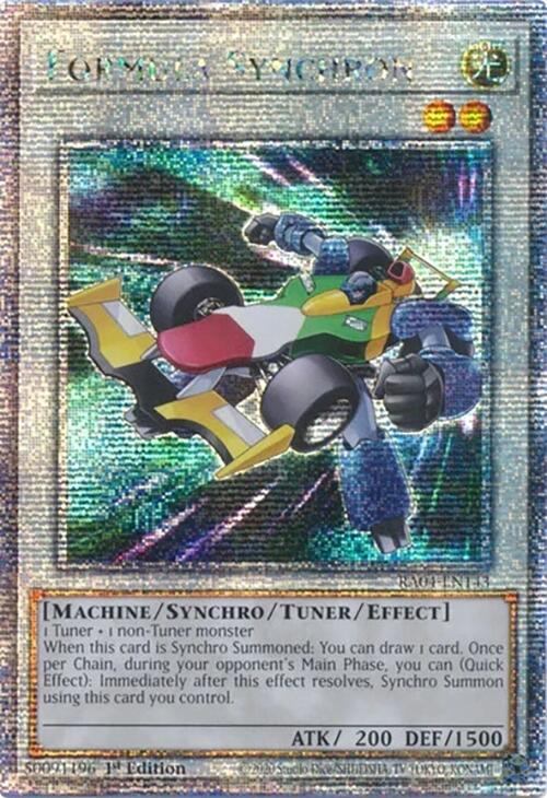 Formula Synchron [RA04-EN143] Quarter Century Secret Rare | RetroPlay Games