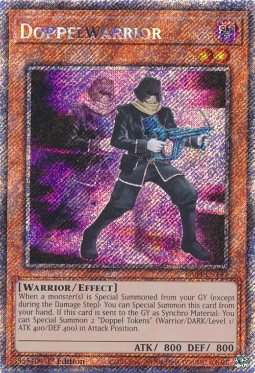 Doppelwarrior [RA04-EN147] Platinum Secret Rare | RetroPlay Games