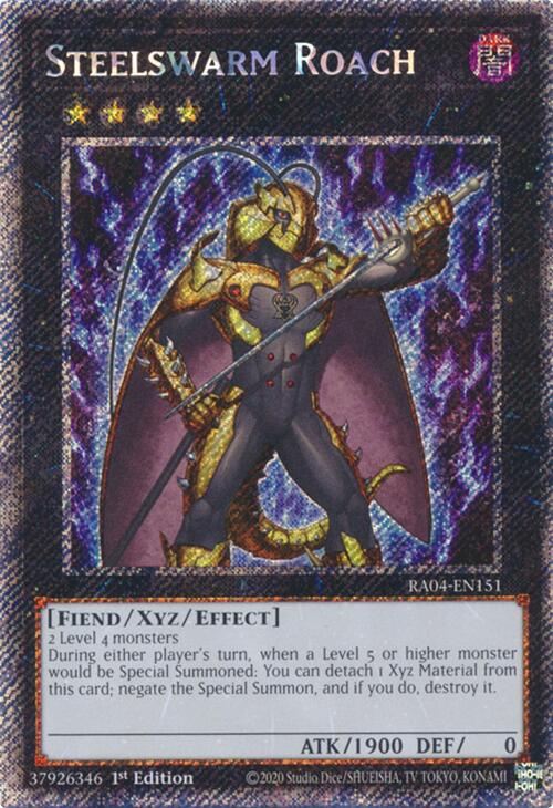 Steelswarm Roach [RA04-EN151] Platinum Secret Rare | RetroPlay Games