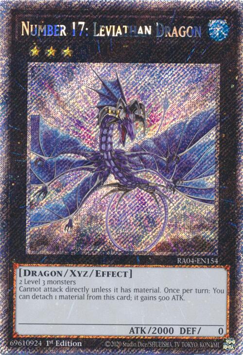 Number 17: Leviathan Dragon [RA04-EN154] Platinum Secret Rare | RetroPlay Games