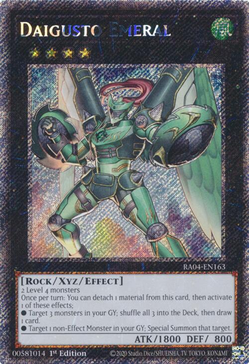 Daigusto Emeral [RA04-EN163] Platinum Secret Rare | RetroPlay Games