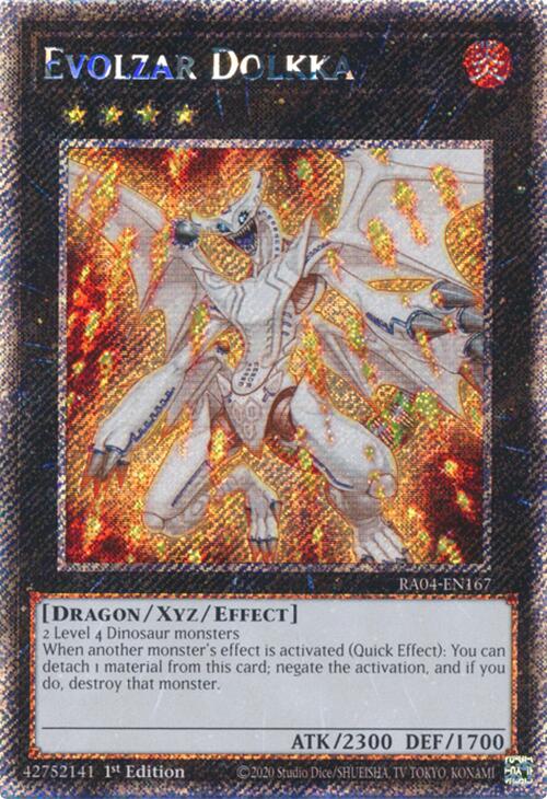 Evolzar Dolkka [RA04-EN167] Platinum Secret Rare | RetroPlay Games