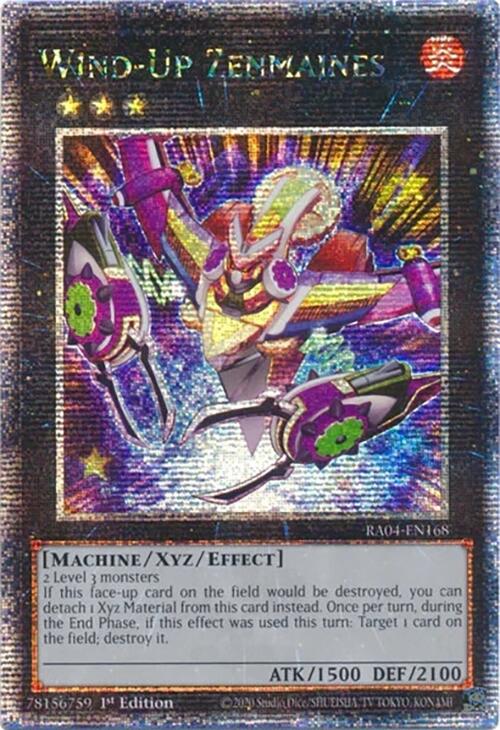 Wind-Up Zenmaines [RA04-EN168] Quarter Century Secret Rare | RetroPlay Games