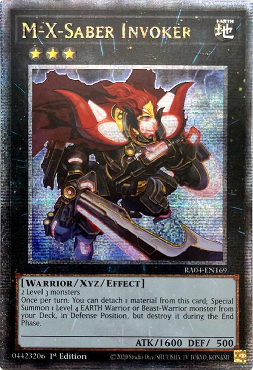 M-X-Saber Invoker [RA04-EN169] Quarter Century Secret Rare | RetroPlay Games