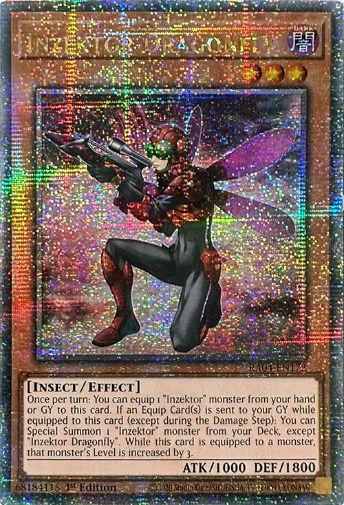 Inzektor Dragonfly [RA04-EN172] Quarter Century Secret Rare | RetroPlay Games