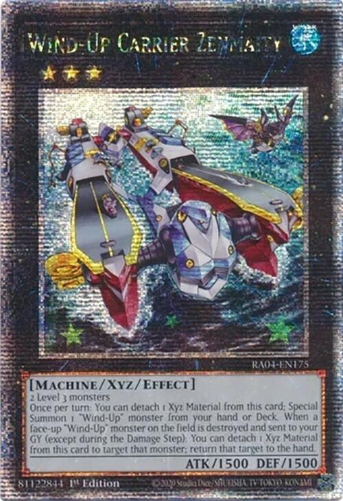 Wind-Up Carrier Zenmaity [RA04-EN175] Quarter Century Secret Rare | RetroPlay Games