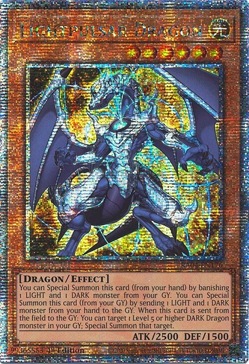 Lightpulsar Dragon [RA04-EN176] Quarter Century Secret Rare | RetroPlay Games