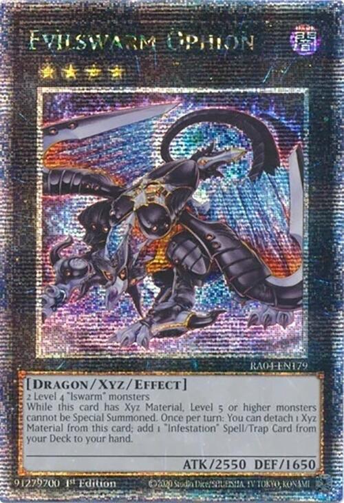 Evilswarm Ophion [RA04-EN179] Quarter Century Secret Rare | RetroPlay Games