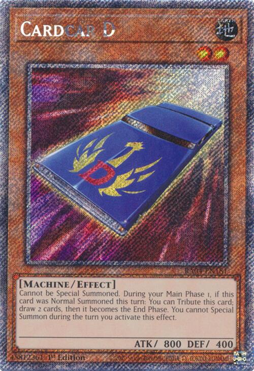 Cardcar D [RA04-EN181] Platinum Secret Rare | RetroPlay Games