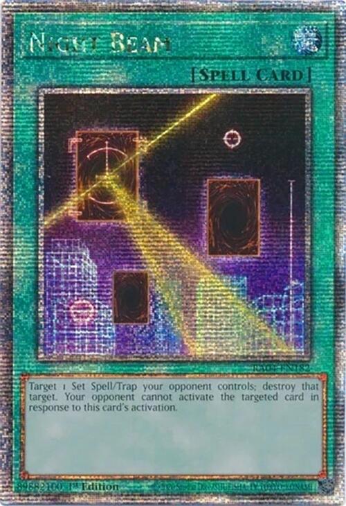 Night Beam [RA04-EN182] Quarter Century Secret Rare | RetroPlay Games