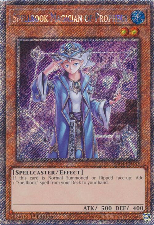 Spellbook Magician of Prophecy [RA04-EN183] Platinum Secret Rare | RetroPlay Games