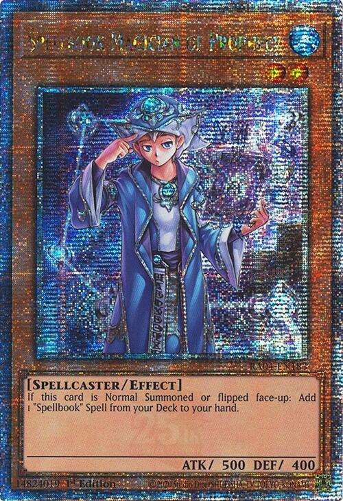 Spellbook Magician of Prophecy [RA04-EN183] Quarter Century Secret Rare | RetroPlay Games