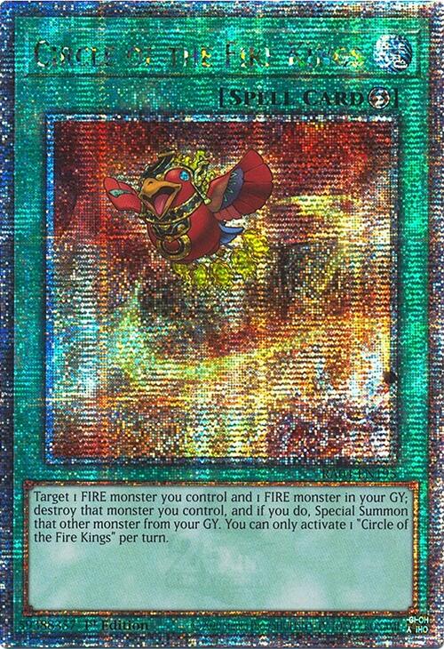 Circle of the Fire Kings [RA04-EN195] Quarter Century Secret Rare | RetroPlay Games