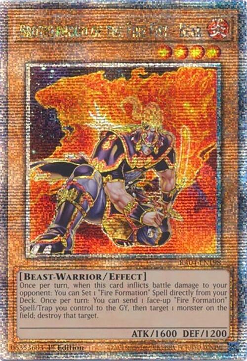 Brotherhood of the Fire Fist - Bear [RA04-EN198] Quarter Century Secret Rare | RetroPlay Games