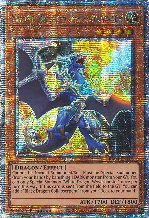White Dragon Wyverburster [RA04-EN203] Quarter Century Secret Rare | RetroPlay Games