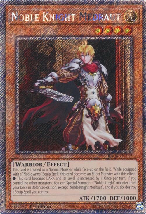 Noble Knight Medraut [RA04-EN205] Platinum Secret Rare | RetroPlay Games