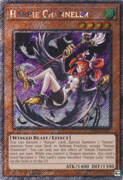 Harpie Channeler [RA04-EN207] Platinum Secret Rare | RetroPlay Games